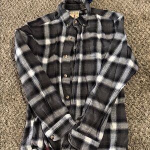 RedHead Men's Black & White Plaid Button-Up Shirt medium